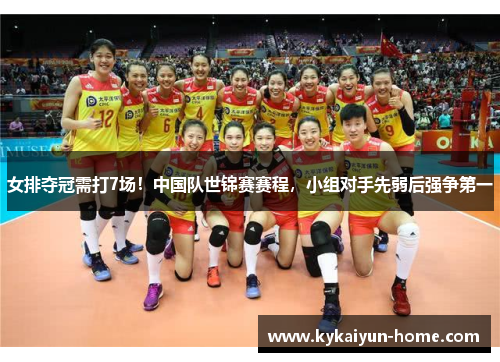 女排夺冠需打7场！中国队世锦赛赛程，小组对手先弱后强争第一